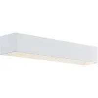 Arcchio LED-wandlamp Karam , dimbaar, wit / opaal, Woon-/ Eetkamer, Aluminium, Modern, LED wandlamp