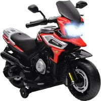 AIYAPLAY Electric Ride-on Motorcycle-Kunststof, Metaal-85,5L x 44,5B x 56H cm-Rood