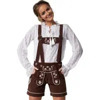 Dressforfun Lederhose Alpsee M - verkleedkleding kostuum halloween verkleden feestkleding carnavalskleding carnaval feestkledij partykleding - 302806
