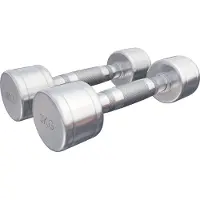 Gorilla Sports Dumbellset 6 kg (2 x 3 kg) Chroom