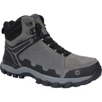 Hi-tec V-Lite Explorer WP Koe Suède Leren Heren Wandelschoenen Antraciet/Grijs/Donkerblauw