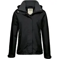 Hakro Regular Fit Dames regenjas zwart, Effen