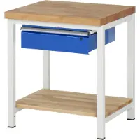 RAU Werkbank serie 8001, 1 schuiflade, B 750 x D 900 x H 840 mm