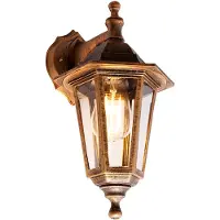 QAZQA Antieke buiten wandlamp goud IP44 - New Haven