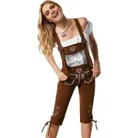 Dressforfun Lederhose Walchensee S - verkleedkleding kostuum halloween verkleden feestkleding carnavalskleding carnaval feestkledij partykleding - 302820
