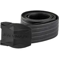 Salvimar Nylon Elastische Riem Met Slangenprint En Eco-gesp Zwart