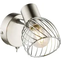 Globo Wandlamp Texas Nikkel