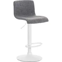 CLP Hover Barkruk - Stof wit/licht grijs