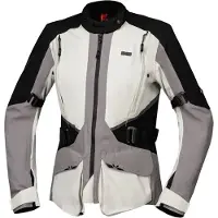 IXS Tourster-STX 1.0 Waterdichte Dames Light Grijs Textiele Motorjas Maat 2XL