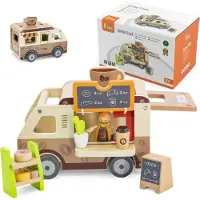 Viga Coffee Truck Wooden Play set (3Y+)