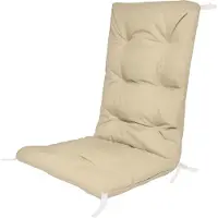 Ferocity - Tuinstoelkussens - Comfortabel, duurzaam - Voor meubels van pallets - 130 x 50 x 5cm - Polyester - Beige