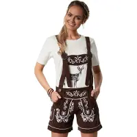 Dressforfun Lederhose Weißensee XXL - verkleedkleding kostuum halloween verkleden feestkleding carnavalskleding carnaval feestkledij partykleding - 302804