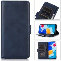 Mobigear Telefoonhoesje geschikt voor Apple iPhone 15 Hoesje | Wallet Bookcase Portemonnee | Pasjeshouder voor 3 Pasjes | Telefoonhoesje voor Pinpas / OV Kaart / Rijbewijs - Blauw