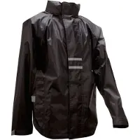 Ralka Regenjack Waterdicht & Reflectie - Senior - Zwart - XL