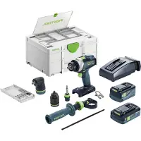Festool TPC 18/4 5,0/4,0 I-Set 577621 Accu-klopboor/schroefmachine 18 V 4 Ah, 5 Ah