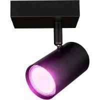 LEDVION - LED Plafondspot - Zwart 1-lichts - Dimbaar - 5W - GU10 - IP20