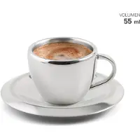 Karl Weis - Kop en Schotel - Espresso - RVS