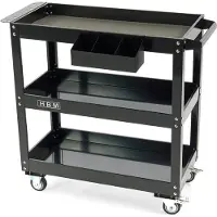 HBM deluxe gereedschapstrolley 3-laags, 76 cm