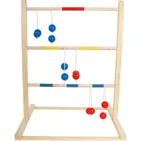 Home It Beach Tennis Set: Houten Bat en Bal voor Strandplezier