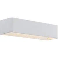 Arcchio LED-wandlamp Karam, dimbaar, wit / opaal, Woon-/ Eetkamer, Aluminium, Modern, LED wandlamp