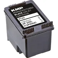 KMP inktpatroon H162, artikelnummer 17414001, compatibel met HP 62XL, zwart
