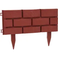 Progarden Borderhekje | | 42 x 17.5 cm (4 stuks, Bruin)