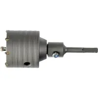 Projahn klopboor, 68 mm, SDS-plus schacht, centreerboor, boordiepte ca. 55 mm, M22 schroefdraad, totale lengte 205 mm