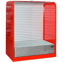 Bauer Rolkast voor gevaarlijke stoffen, Type RSG-1, rood RAL3000