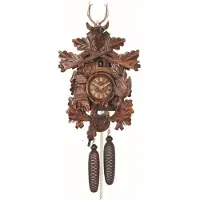 Engstler - 738/8 - Koekoeksklok - 8-daags kettinguurwerk - Notenhout - 50 cm