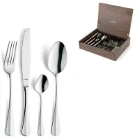 Amefa - Baguette 24-delige Bestekset in Luxe Houten Kist - Zilver