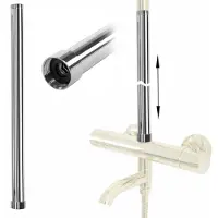 REA Verlenging Douchestang t.b.v. Regendouche - 50 cm - Chroom