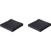 Madison lounge zitkussen basic black ca. 60x60 cm set van 2