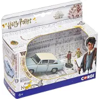 Corgi Harry Potter - Enchanted Ford Anglia w/ Harry And Ron Figures Die Cast 1:43 Scale (CC99725)