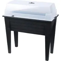 Koopman Kweektafel kweekbak kweekas met deksel 78 x 40 x 83 cm antraciet Nampook