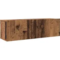 vidaXL TV Eenheden Wandgemonteerd 4 pcs Oud Hout Bewerkt hout