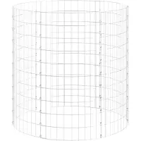 vidaXL Gabion paal rond Ø100x100 cm gegalvaniseerd staal