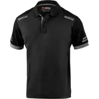 Sparco TECH Polo Zwart/Grijs - Polo maat XL