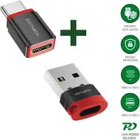 4smarts Adapter Datablocker Usb-C Naar Usb-A/Usb-C Voor Gegevensbescherming 2