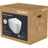 Duravit Me By Starck wandcloset compact inclusief Softclose zitting Rimless Wit