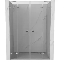 Mexen Lunar Duo draaideur douchedeur 160 , transparant, chroom - 834D-160-000-01-00