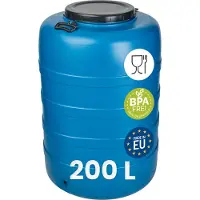 Garronda 200L – Vat met wijde hals - Kuilvoer in vat – Bagagetrommel – Gistingsvat – Gistingscontainer – Voerton