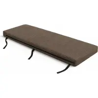 Ferocity - Tuinbankkussen 180x25 cm - Weerbestendig & Waterdicht - Bierbankkussen Zitbankkussen - Bevestigingsriemen - Polyester - Braun