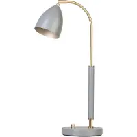 BELID Deluxe tafellamp warmgrijs-messing