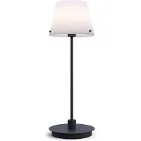 Herstal Gil il Grande tafellamp Zwart-opaalglas