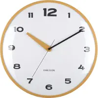 Karlsson wandklok brisk dome oker- Ø40cm