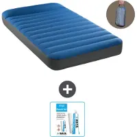 Intex luchtbed - 1 persoon - 99 x 191 x 22 cm - Blauw - Inclusief pomp - Reparatieset