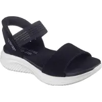 SKECHERS Dames Slip-ins Ultra Flex 3.0 Summerville Zwarte sandalen (39), 3 tot 5 cm, Geen, Casual 119804