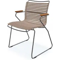 Houe Tuinstoel Click Dining Chair Armrests Sand