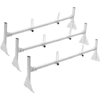 Vevor Dakladderrek Railingrek 3-pack 1430-1560 mm Lengte Verstelbare vrachtwagenrek 200-215 mm Hoogte