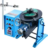 Vevor Lasdraaitafel 120W Laspositioneerder 0,5-6 tpm Manipulator 25 kg (horizontaal) / 50 kg (verticaal) Draaitafel 0-90° Kantelhoek KD200 Drieklauwplaat voor snijden
